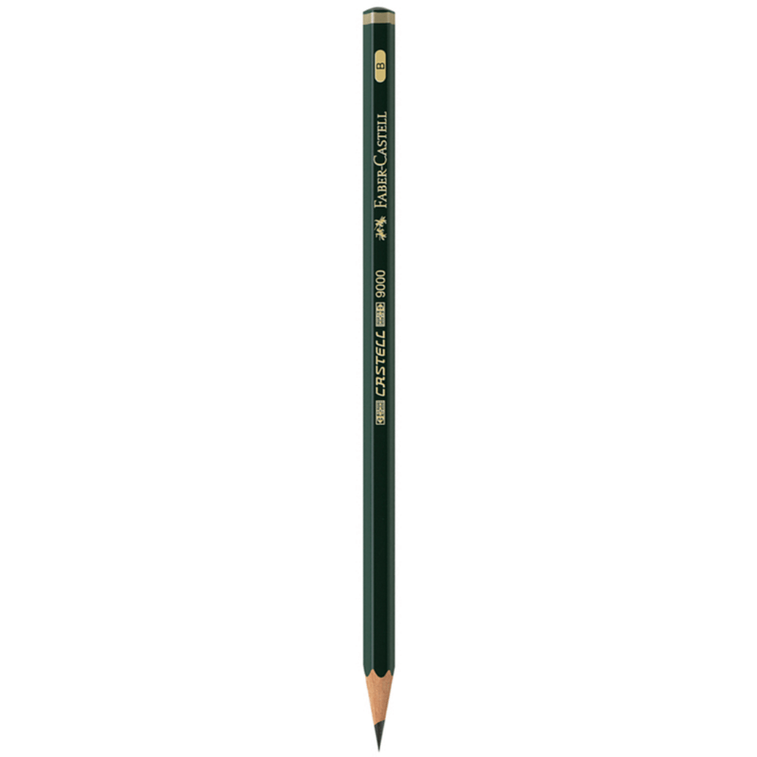 Набор карандашей чернографитных Faber-Castell "Castell 9000 Art Set" 2H-8B, 12 шт/упак / Карандаши чернографитные №2