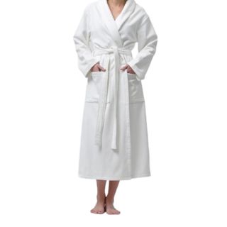 Халат из махровой ткани, XL/3XL, белый / Халаты