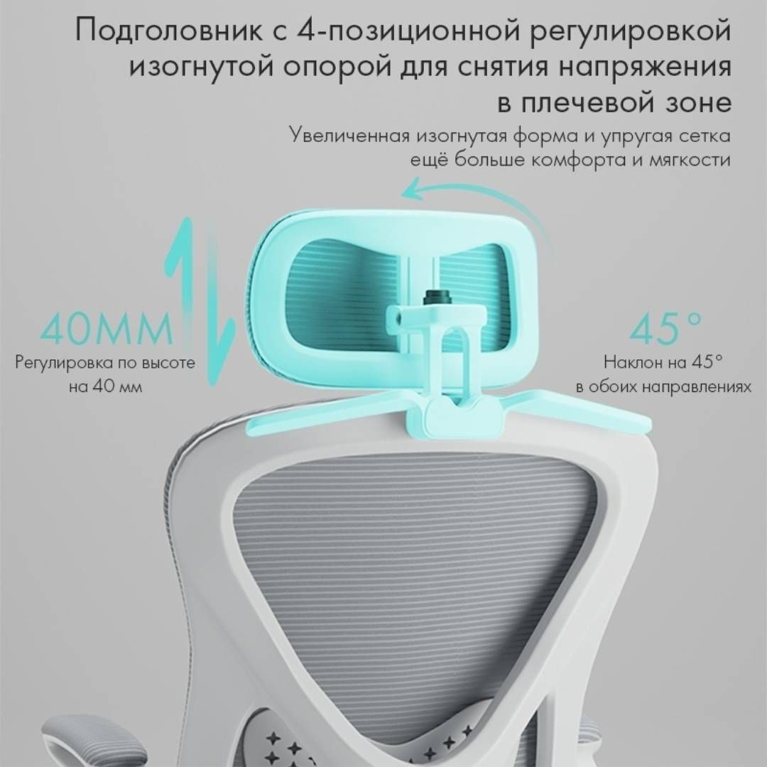Қызметкерлер креслосы Nova "Line", мата, торлы, қара / Қызметкерлерге арналған креслолар №5