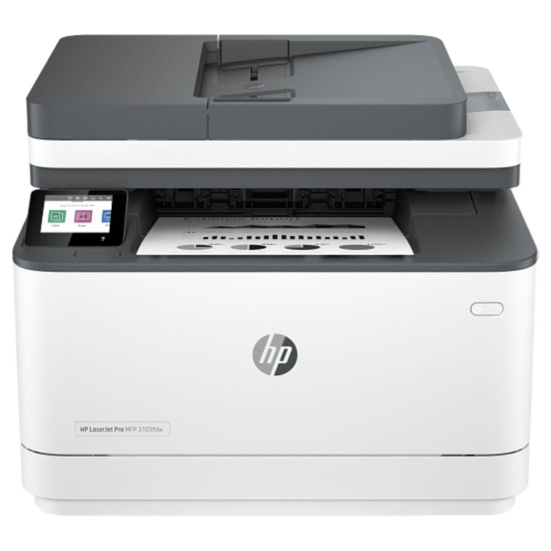 Лазерлік КФҚ HP LaserJet Pro 3103fdw (принтер, сканер, копир), А4, 33 бет/мин, Wi-Fi, USB, Ethernet / Монохромды лазерлік