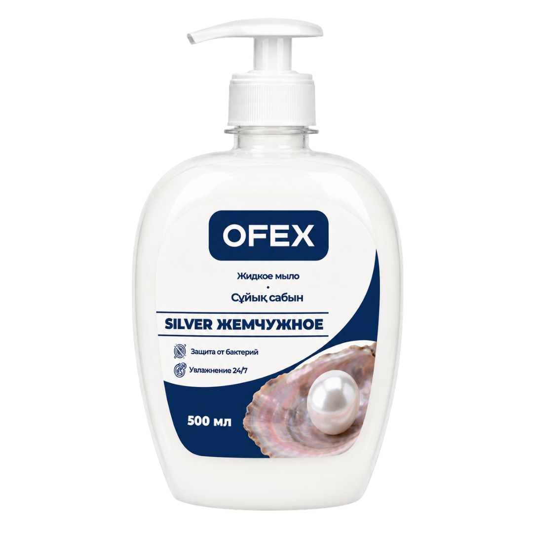 Сұйық сабын Ofex "Silver Інжу", 5 л, ПЭТ / Сұйық сабындар oe.kz Сұйық сабын Ofex "Silver Інжу", 5 л, ПЭТ / Сұйық сабындар