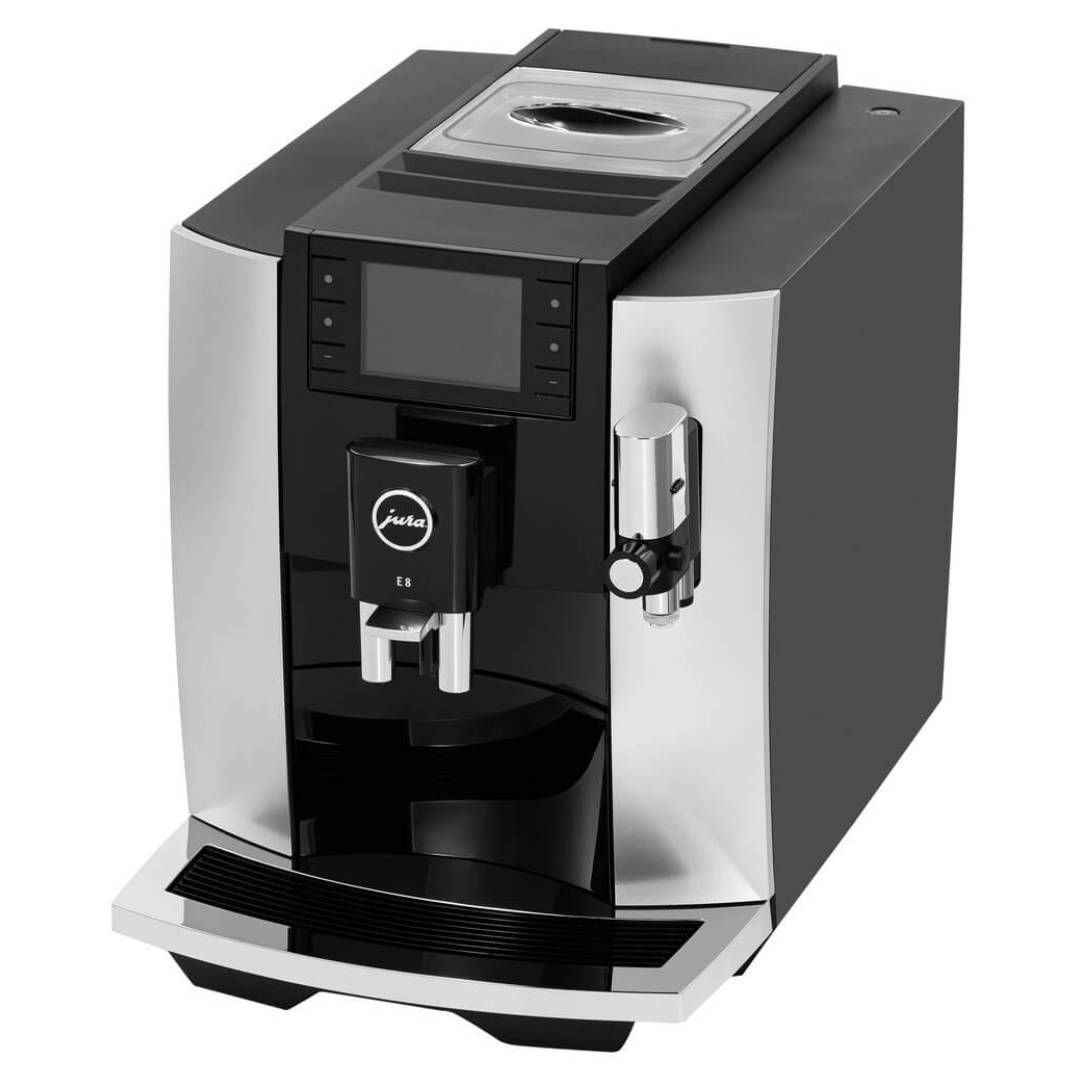 Кофемашина автоматическая Jura Е8 Platin EC, зерновой и молотый, черно-серебристый / Оборудование для кухни	 №3