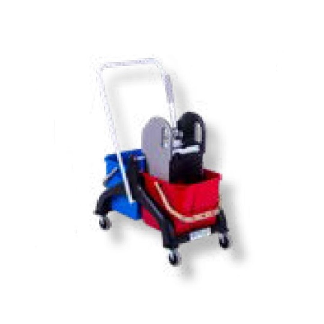 Тележка двухведерная Ermop, 18 литров, черная / Ведра