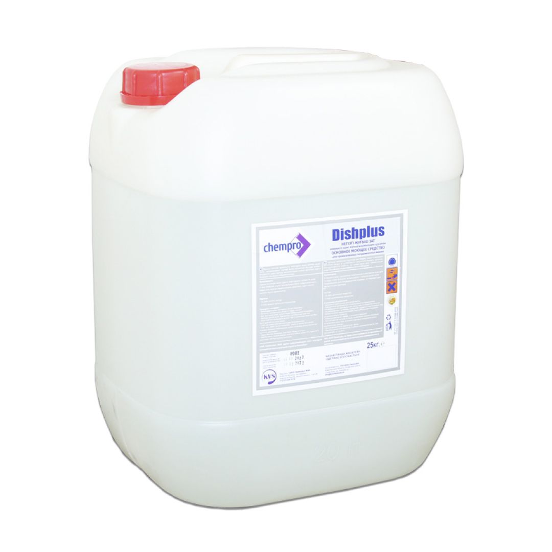 Средство для мытья посуды в посудомоечных машинах Chempro "Dishplus", 25 кг / Средства для посудомоечных машин