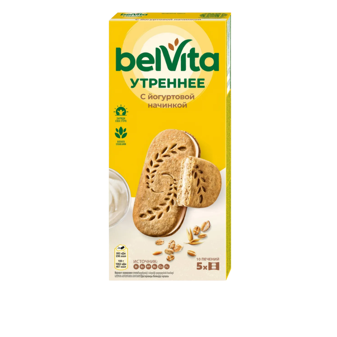 Печенье BelVita "Таңғы", йогурт қосылған, 253 гр / Печенье және пряниктер oe.kz Печенье BelVita "Таңғы", йогурт қосылған, 253 гр / Печенье және пряниктер