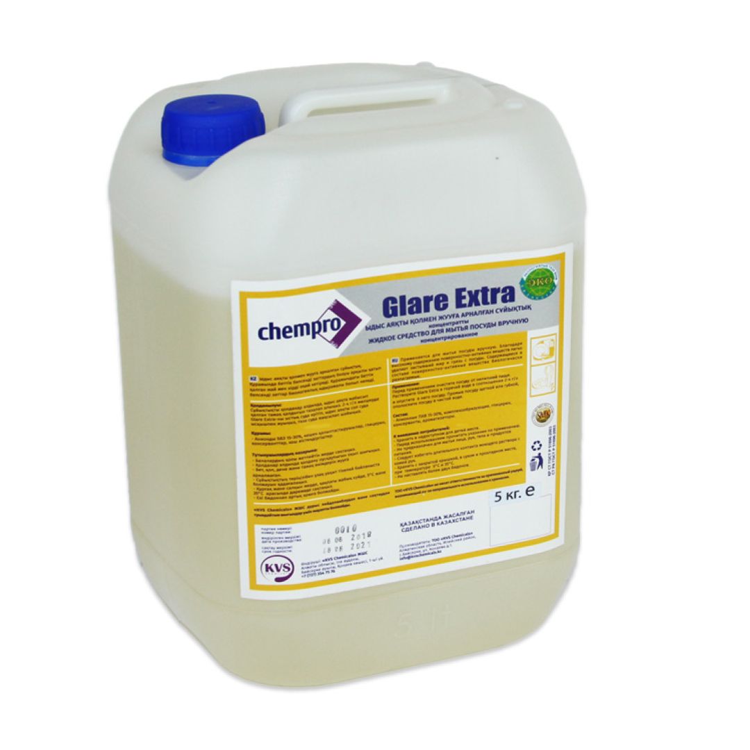 Средство для мытья посуды Chempro "Glare Extra", 5 л / Средства для мытья посуды oe.kz Средство для мытья посуды Chempro "Glare Extra", 5 л / Средства для мытья посуды