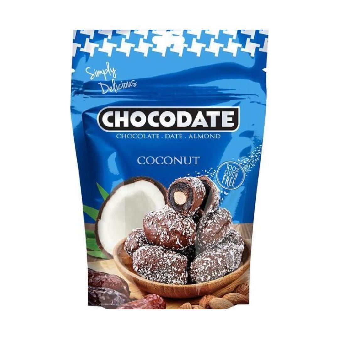 Финики в шоколаде Chocodate, кокос, 100 гр / Конфеты