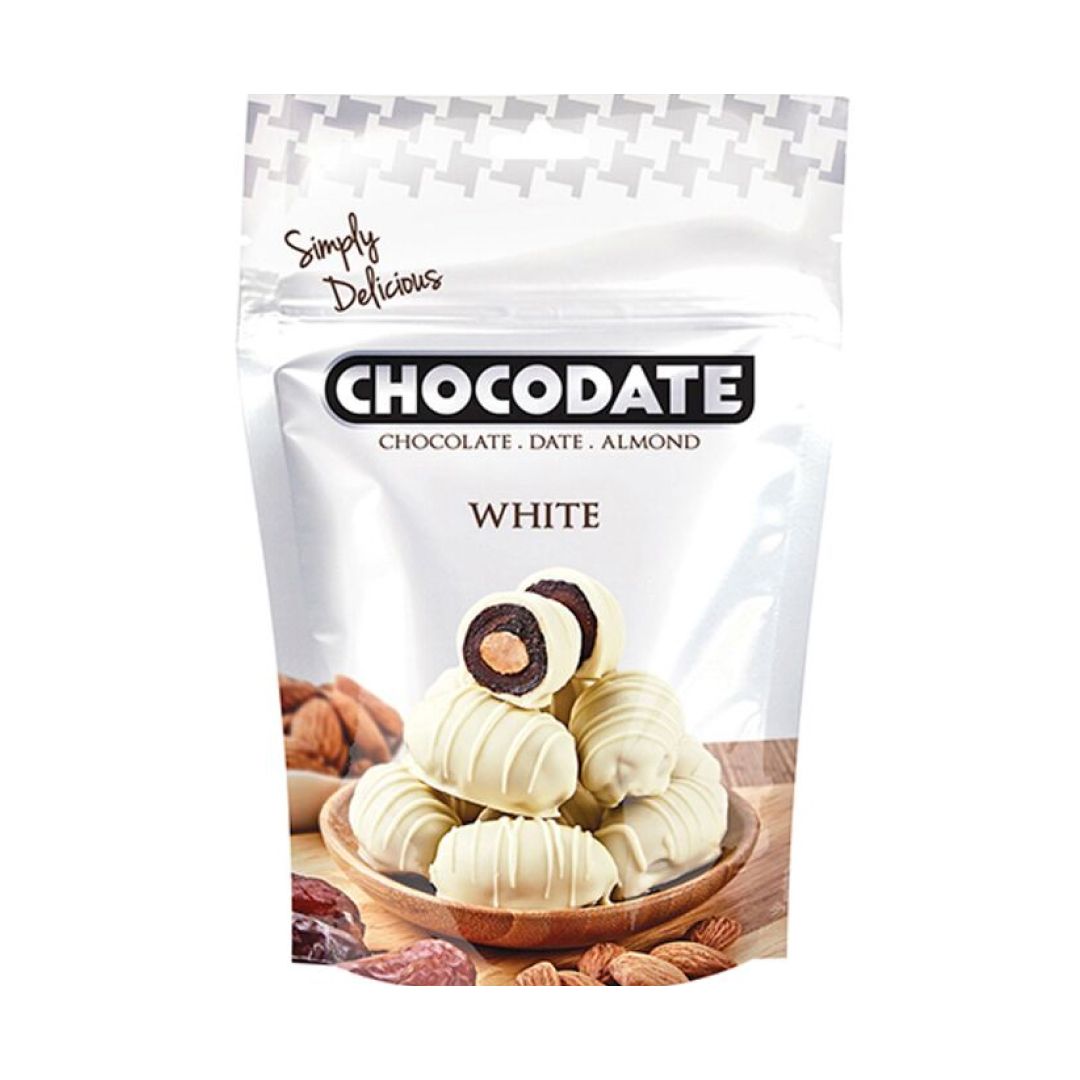 Финики в белом шоколаде Chocodate, 100 гр / Конфеты