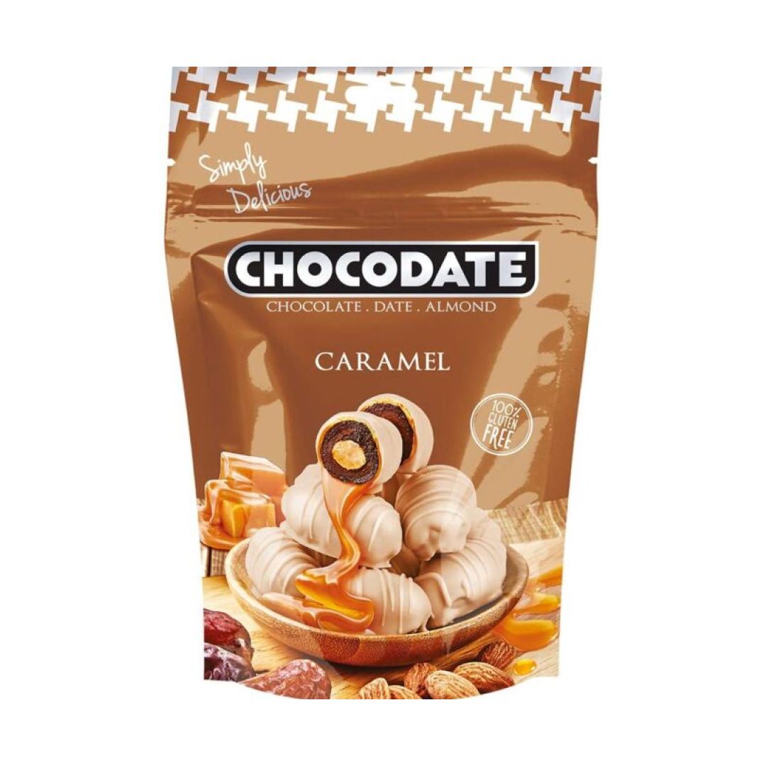 Финики в шоколаде Chocodate, карамель, 100 гр / Конфеты