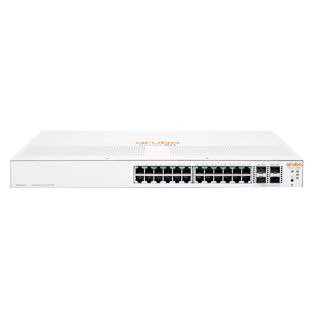 Коммутатор HP Enterprise/Aruba Instant On 1930, 24 порта RJ-45 Class4 PoE + 4 порта SFP/SFP+