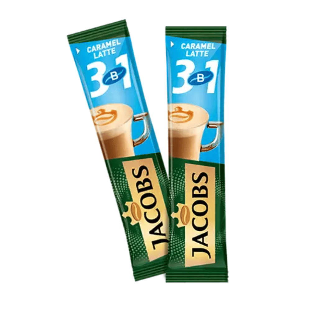 Кофейный напиток Jacobs Caramel 3 в 1, 24 пакетиков / Кофе порционный №2 oe.kz Кофейный напиток Jacobs Caramel 3 в 1, 24 пакетиков / Кофе порционный №2