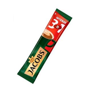 Кофе растворимый Jacobs "Intense", 3 в 1, 24 пакетика / Кофе порционный