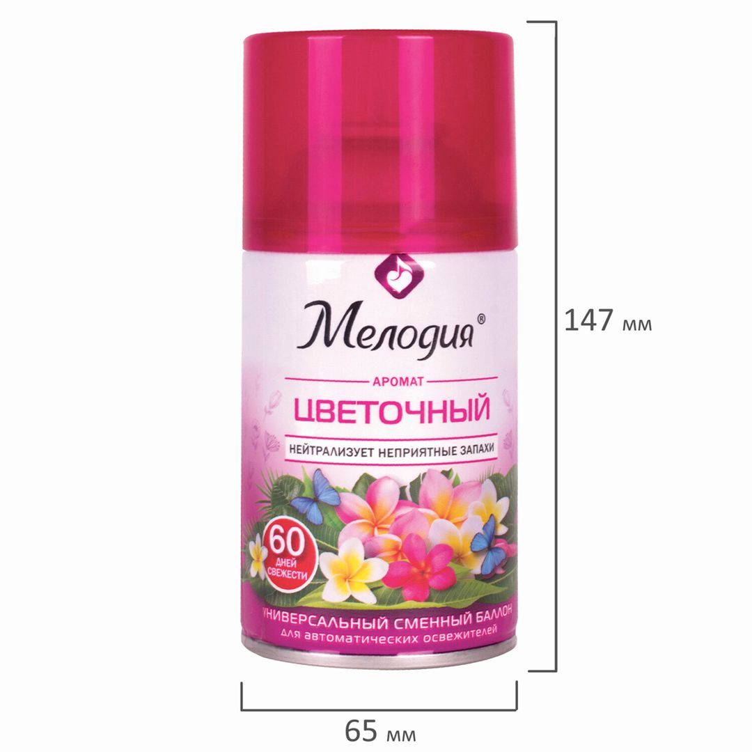 Сменные баллоны Мелодия "Цветочный", 250 мл / Баллончики для диспенсеров №2 oe.kz Сменные баллоны Мелодия "Цветочный", 250 мл / Баллончики для диспенсеров №2