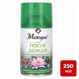 Сменные баллоны Мелодия "После дождя", 250 мл / Баллончики для диспенсеров oe.kz Сменные баллоны Мелодия "После дождя", 250 мл / Баллончики для диспенсеров