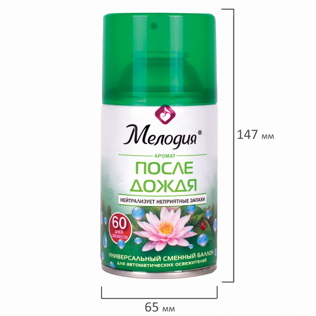 Сменные баллоны Мелодия "После дождя", 250 мл / Баллончики для диспенсеров №2
