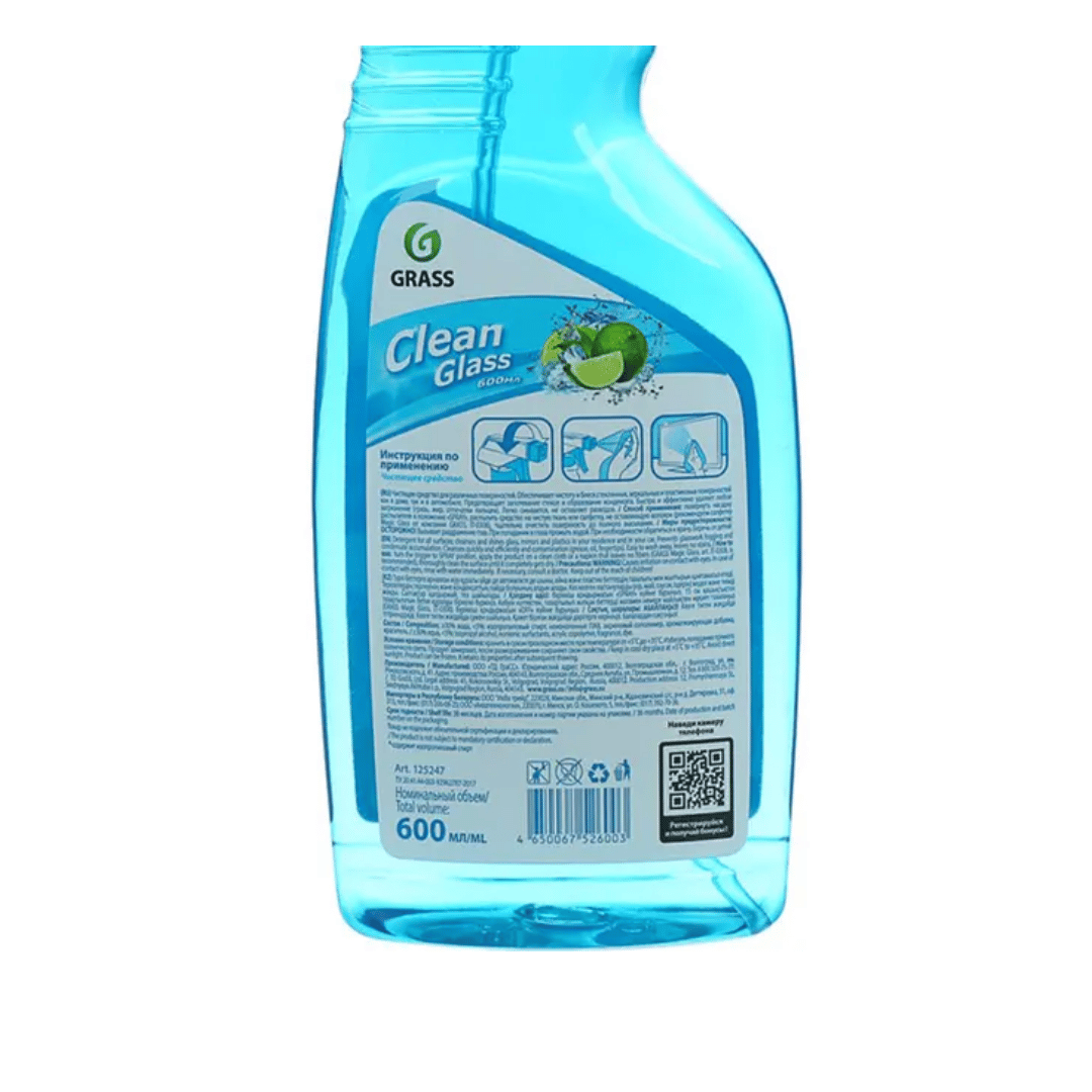Әйнектерді жуғыш құрал Grass "Clean Glass көгілдір лагуна", бүріккішпен, 600 мл / Әйнек жууға арналған құралдар №3 oe.kz Әйнектерді жуғыш құрал Grass "Clean Glass көгілдір лагуна", бүріккішпен, 600 мл / Әйнек жууға арналған құралдар №3