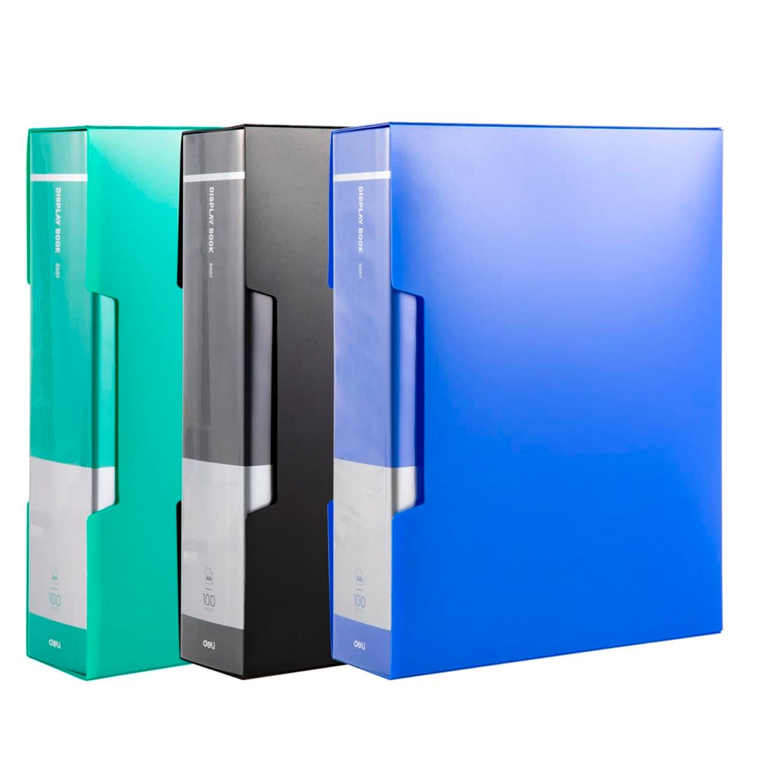 Папка файловая на 100 файлов Deli, А4 формат, ассорти / Папки файловые oe.kz Папка файловая на 100 файлов Deli, А4 формат, ассорти / Папки файловые