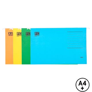 Папка подвесная Deli, А4+ формат, ассорти / Папки подвесные
