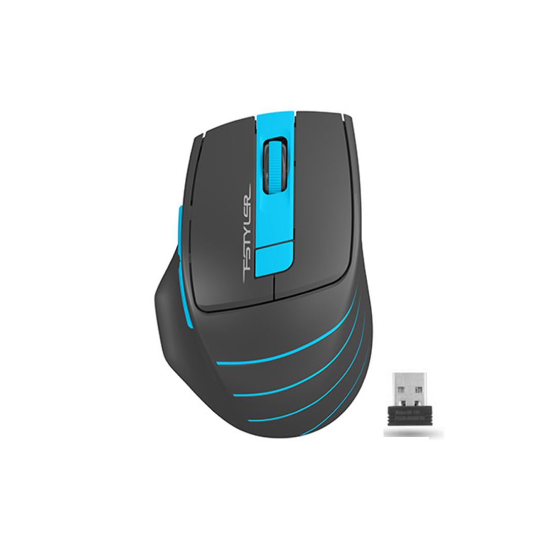 Мышь беспроводная A4Tech Fstyler FG30, USB, 6 кнопок, 2000 dpi, оптическая, синяя / Мыши беспроводные oe.kz Мышь беспроводная A4Tech Fstyler FG30, USB, 6 кнопок, 2000 dpi, оптическая, синяя / Мыши беспроводные