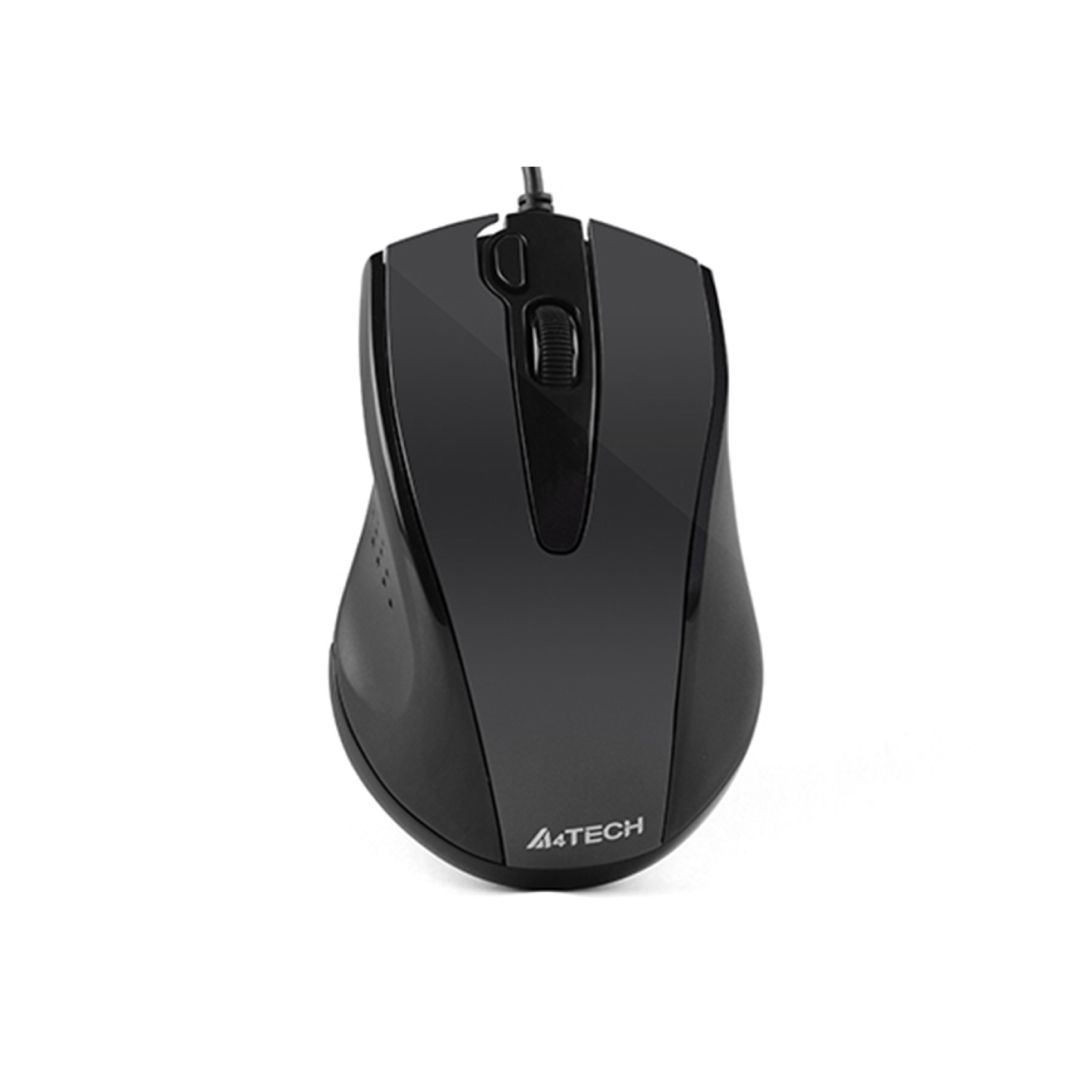Мышь проводная оптическая A4Tech N-500F, USB, 3 кнопки, 1000 dpi, серая / Мыши проводные