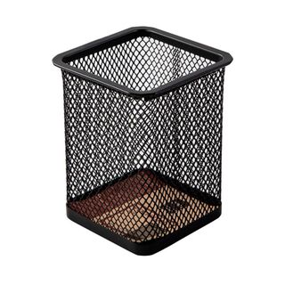 Подставка-стакан Deli, 90*80*80 мм, металлическая, квадратная, черная / Подставки без наполнения