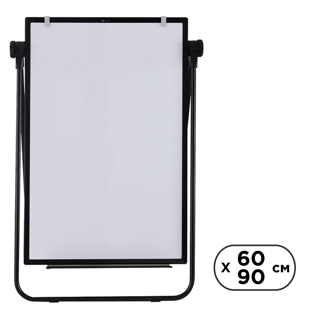 Флипчарт Deli, размер 60*90 см, магнитно-маркерная, на подставке / Доски-флипчарты №5