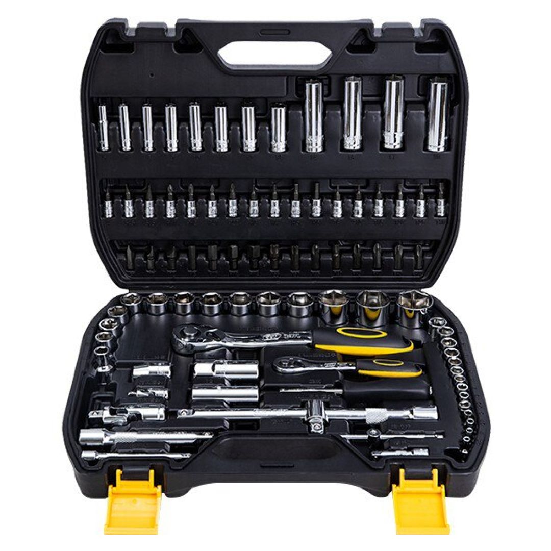 Набор Deli DL3086T, комплексный, 86 инструментов / Измерительный инструмент