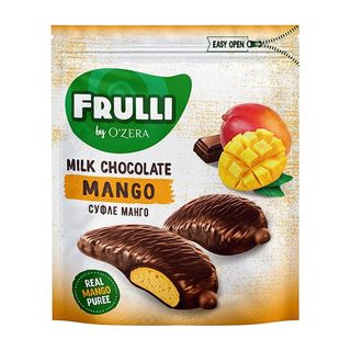 Конфеты O’Zera Frulli, суфле манго в шоколаде, 125 гр / Конфеты