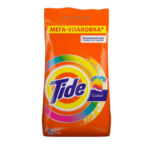 Кір жуғыш ұнтақ Tide Автомат "Color", 9 кг, жұмсақ қаптама / Кір жуғыш ұнтақтар oe.kz Кір жуғыш ұнтақ Tide Автомат "Color", 9 кг, жұмсақ қаптама / Кір жуғыш ұнтақтар