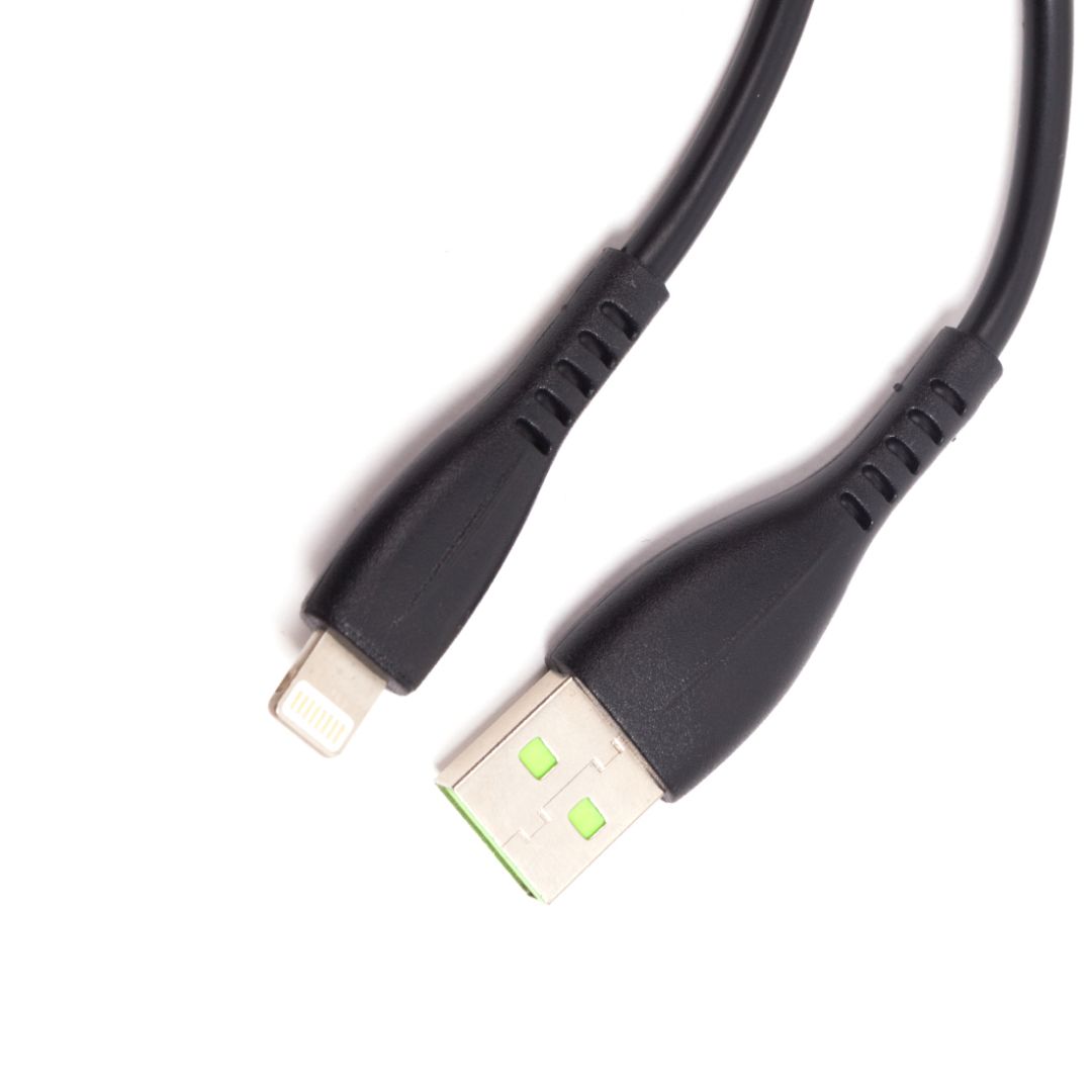 Интерфейсный кабель Awei Lightning CL-155L/CL115L, USB - Lightning, 1 м, черный / Зарядные устройства, кабели