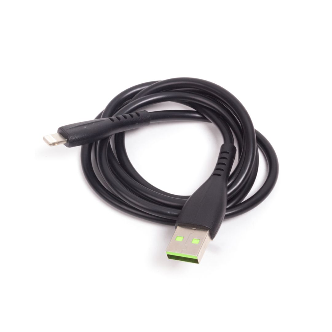 Интерфейсный кабель Awei Lightning CL-155L/CL115L, USB - Lightning, 1 м, черный / Зарядные устройства, кабели №3