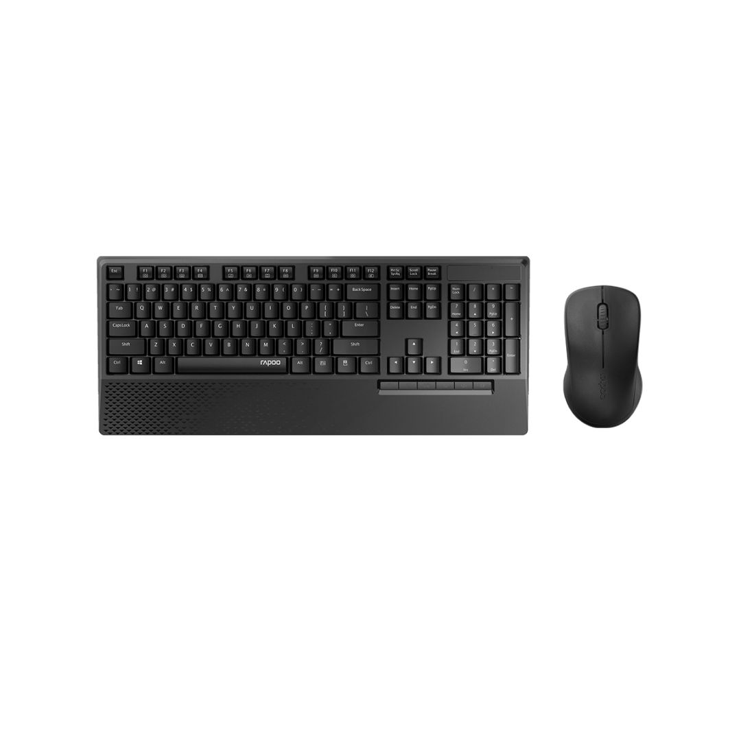 Беспроводной набор Rapoo X1960, клавиатура и оптическая мышь, USB, черный / Комплекты клавиатура+мышь