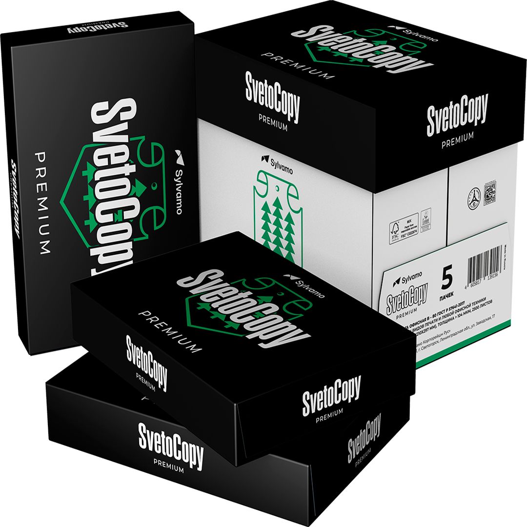 Бумага SvetoCopy Premium, А4, 80 гр/м2, 500 листов в пачке / Бумага офисная А4 №3
