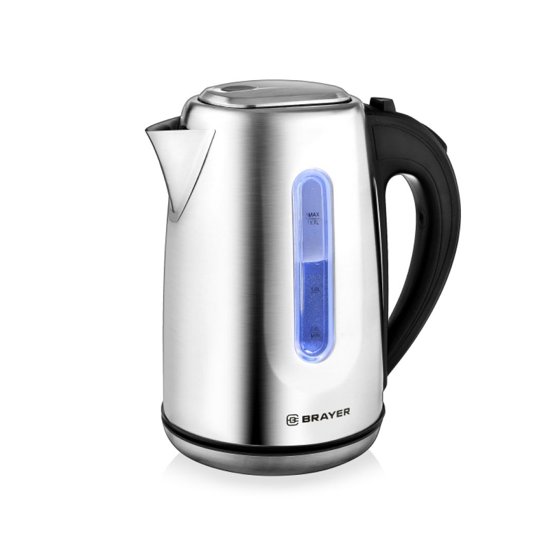 Электрический чайник Brayer BR1014, 1,7 л., металл / Чайники	