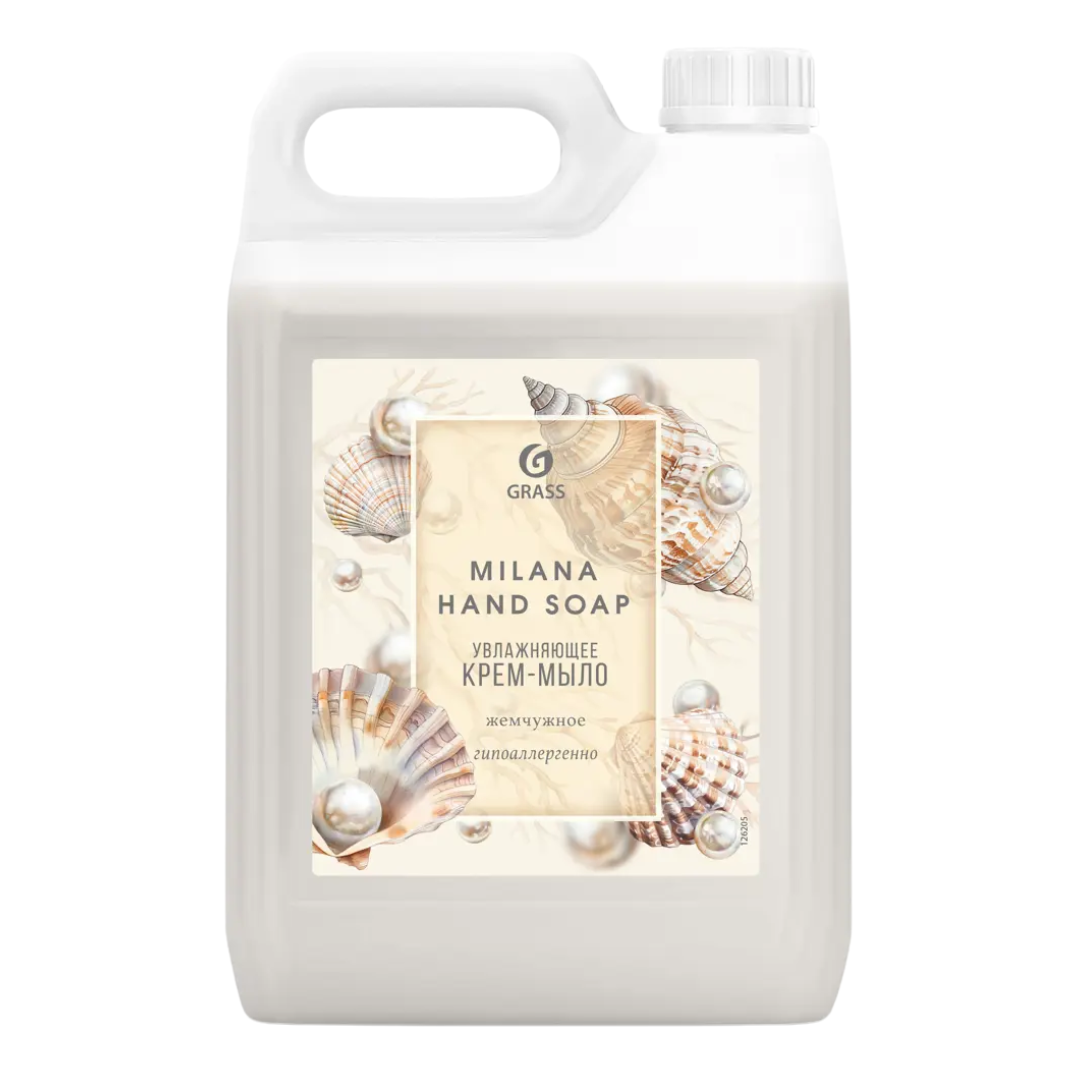 Сұйық крем-сабын Grass "Milana жемчужное", 5 кг / Сұйық сабындар №2 oe.kz Сұйық крем-сабын Grass "Milana жемчужное", 5 кг / Сұйық сабындар №2