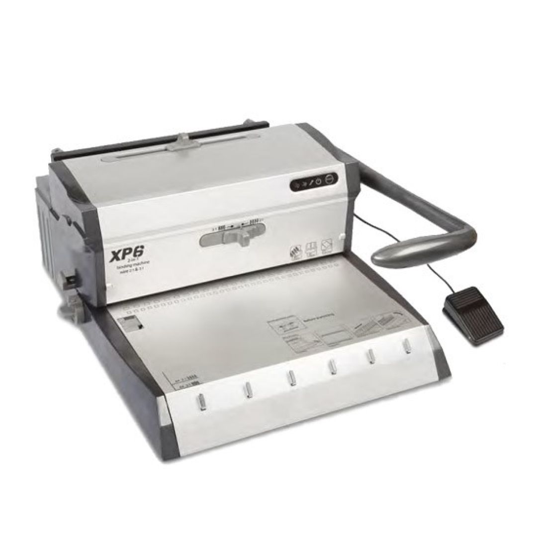 Электрическая переплетная машина TPPS XP6, 3:1/2:1 мет. пружина, переплет 120/280 л., пробивка 25 л. / Переплетные машины