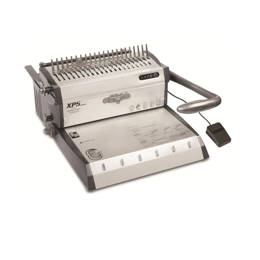 Электрическая переплетная машина TPPS XP5, пласт./мет. пружина, переплет 120/450 л., пробивка 25 л. / Переплетные машины