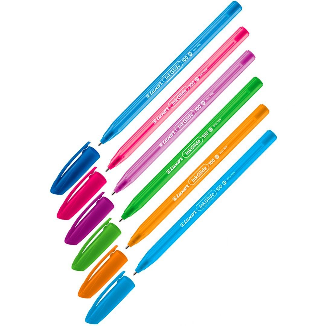 Шарлы қалам Luxor "InkGlide Icy", 0,7 мм, корпусы ассорти, сиясы ассорти, баға бір дана үшін / Автоматты емес шарлы қаламдар oe.kz Шарлы қалам Luxor "InkGlide Icy", 0,7 мм, корпусы ассорти, сиясы ассорти, баға бір дана үшін / Автоматты емес шарлы қаламдар