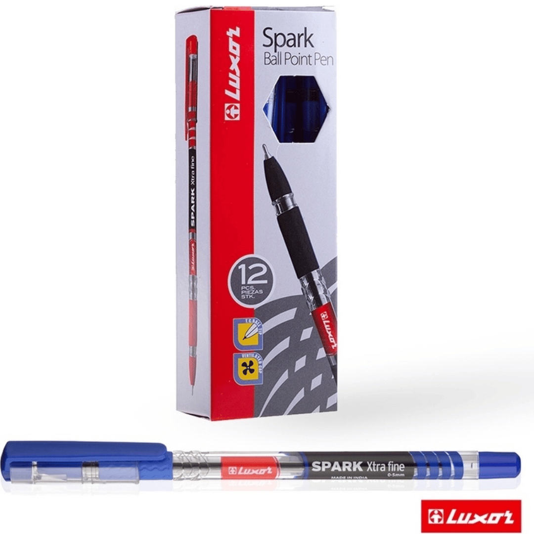 Шарлы қалам Luxor "Spark Ball Pen", 0,7 мм, көк сиялы, баға бір дана үшін / Автоматты емес шарлы қаламдар №2 oe.kz Шарлы қалам Luxor "Spark Ball Pen", 0,7 мм, көк сиялы, баға бір дана үшін / Автоматты емес шарлы қаламдар №2