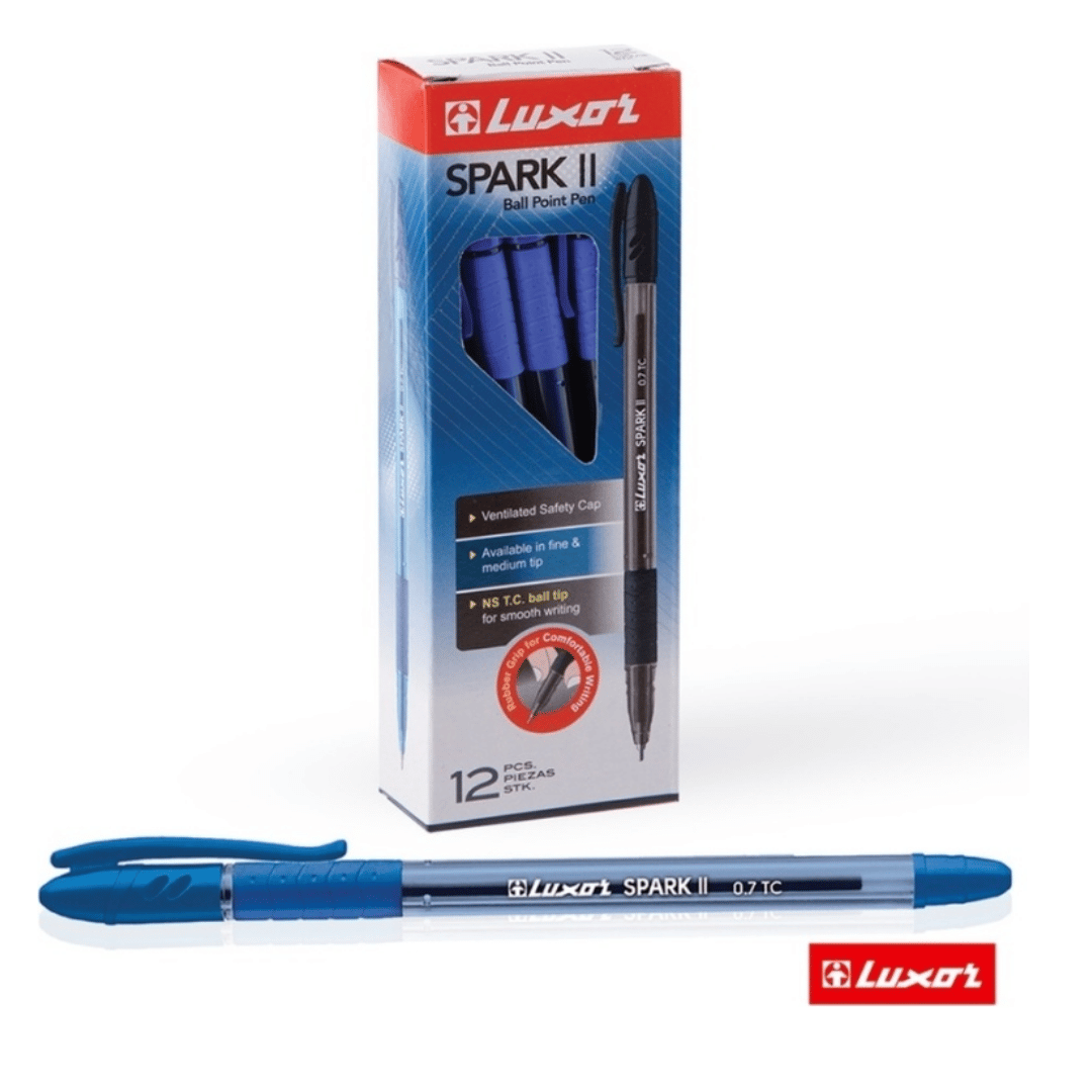 Шарлы қалам Luxor "Spark II Ball Pen", 0,7 мм, көк сиялы, баға бір дана үшін / Автоматты емес шарлы қаламдар №2 oe.kz Шарлы қалам Luxor "Spark II Ball Pen", 0,7 мм, көк сиялы, баға бір дана үшін / Автоматты емес шарлы қаламдар №2