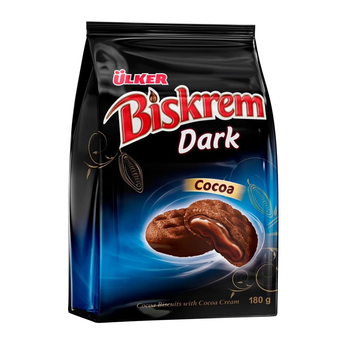 Печенье ULKER Biskrem Dark, 180 гр / Печенье, вафли, крекеры