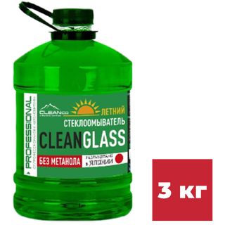 Жидкость стеклоомывающая летняя Cleanco "Cleanglass Green Dragon", 3 л / Автотовары