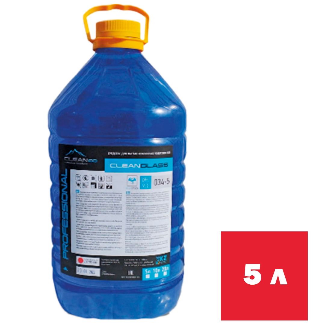 Средство для мытья стекол Cleanco "Cleanglass Blue Dragon", 5 л, ПЭТ / Профессиональные моющие средства