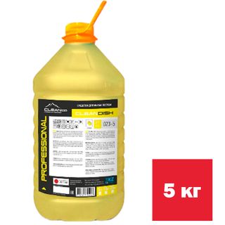 Пенный гель-концентрат для мойки посуды Cleanco "Clean Dish", лимон, 5 кг, ПЭТ / Профессиональные средства для кухни