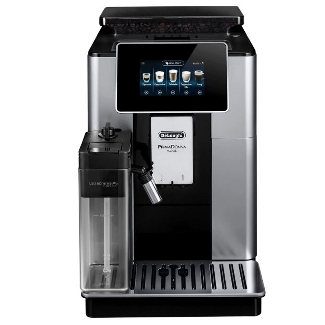 Кофемашина DeLonghi PrimaDonna Soul ECAM610.55.SB, зерновой, серебристая / Кофемашины	