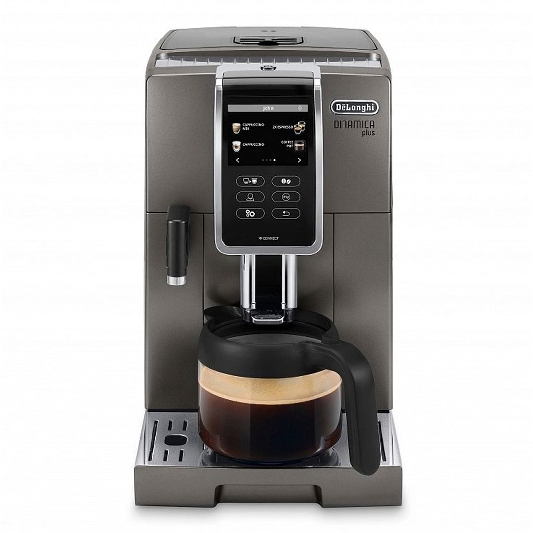 Кофемашина DeLonghi Dinamica Plus ECAM370.95.T, зерновой, серая / Кофемашины	