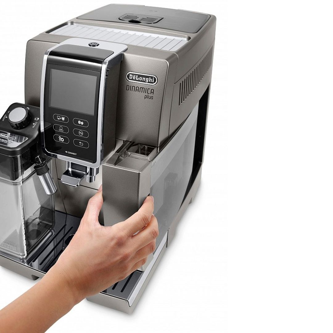 Кофемашина DeLonghi Dinamica Plus ECAM370.95.T, зерновой, серая / Кофемашины	 №3