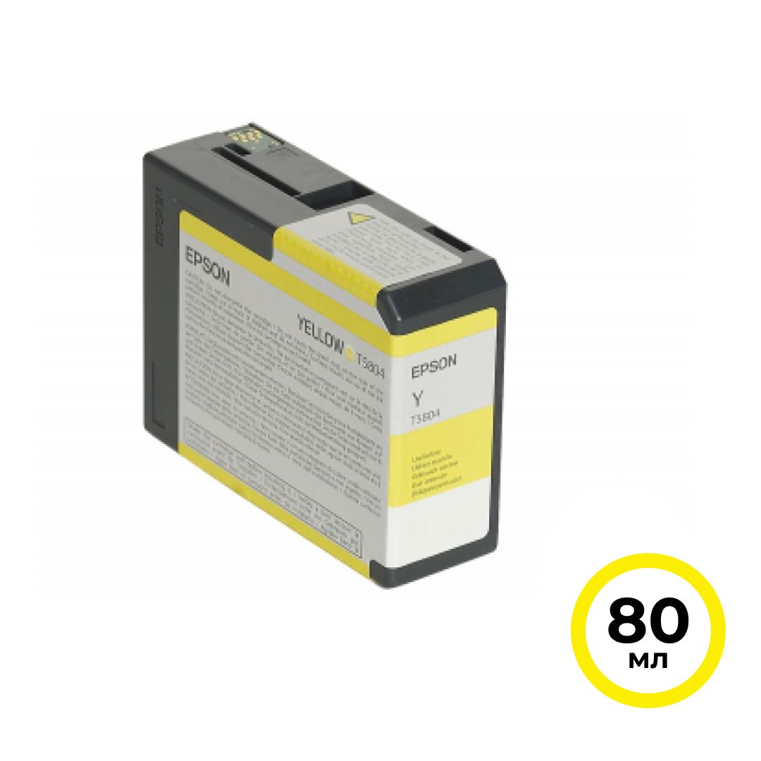 Картридж оригинальный Epson C13T580400 для Epson Stylus Pro 3800 Ink, желтый / null
