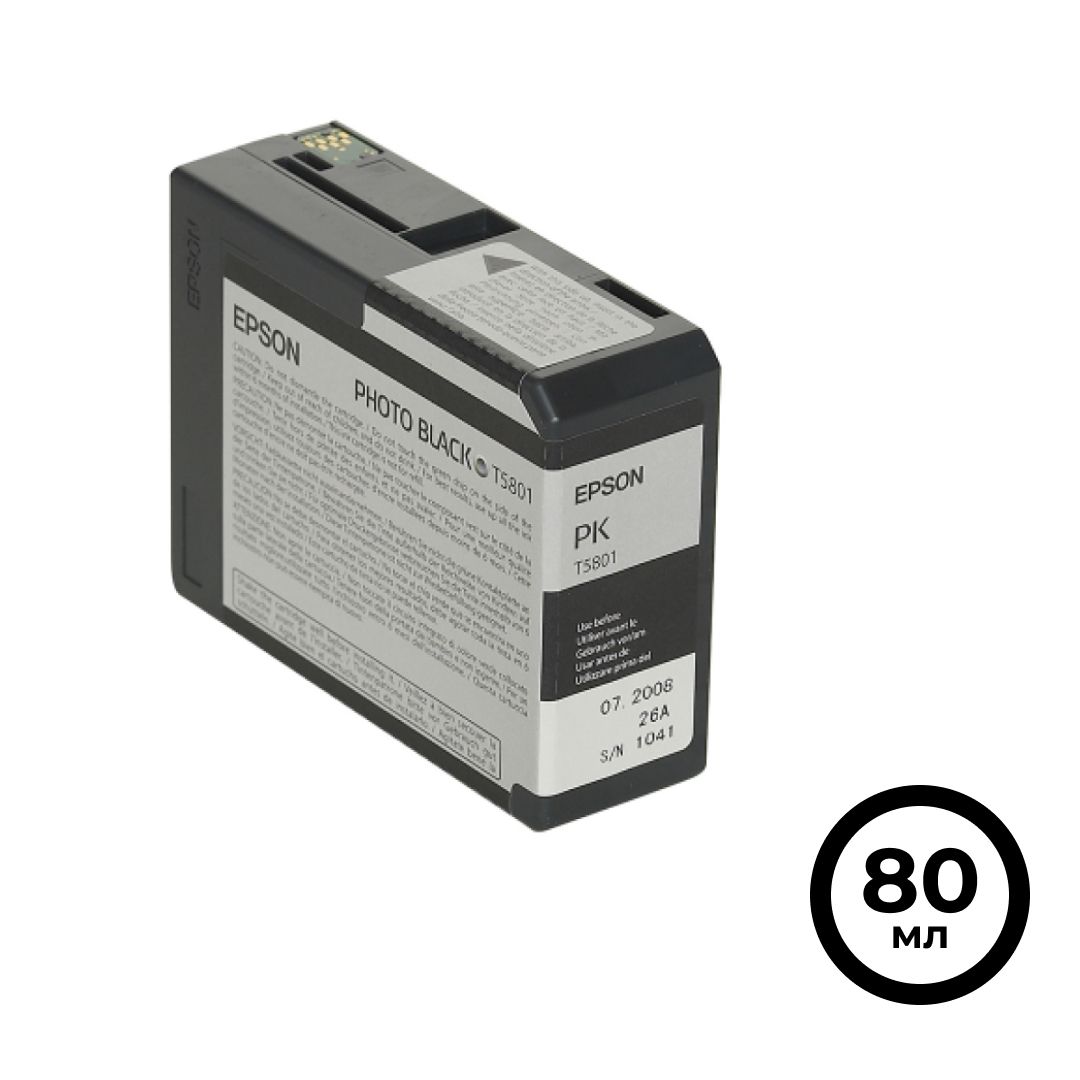Картридж оригинальный Epson C13T580100 для Epson Stylus Pro 3800 Ink, черный / null