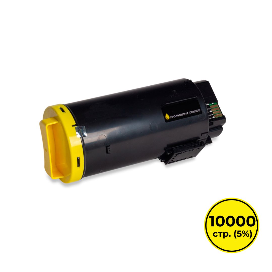 Картридж совместимый Xerox 106R03914 для Xerox VersaLink C600/C605, желтый / Картриджи  цветные